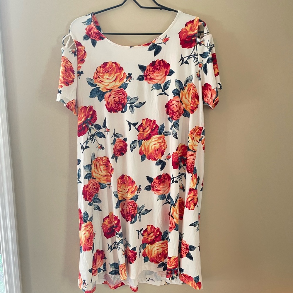 Floral dress 2x